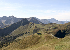 Blick vom Fellhorn-Gipfel
