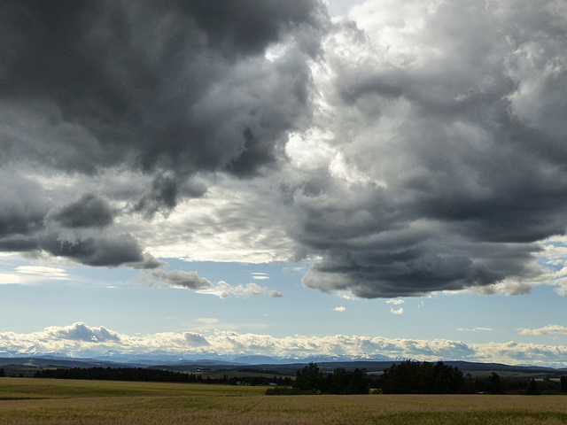 Dark clouds rolling in, yesterday