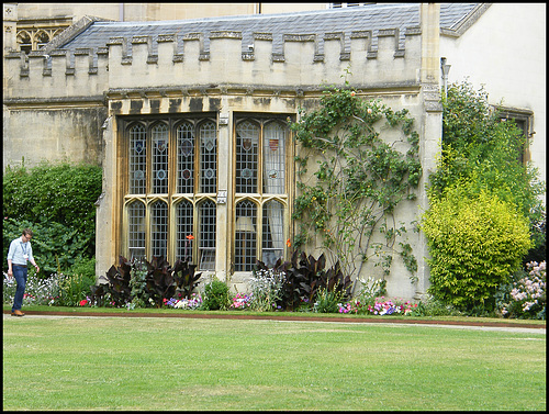 old college window