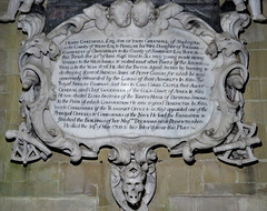 stockton church, wilts c18 tomb of slaver henry greenhill 1708 by william woodman snr