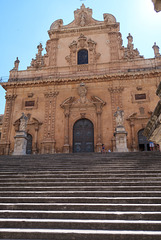 On the steps of the Duomo