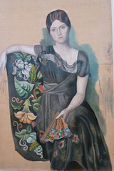 "Portrait d'Olga dans un fauteuil" (1918)