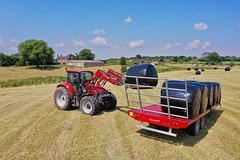 Loading up the bales