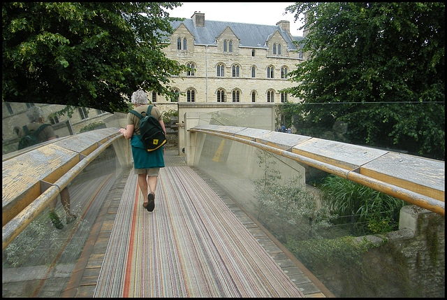 on Pembroke College bridge