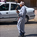 Musicien de rue a Taliouine (Maroc ).