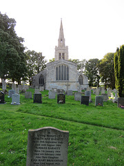 wakerley church, northants  (2), c15 spire and chancel etc