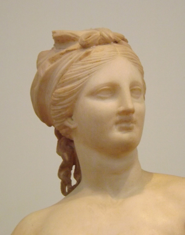 Detail of the Group of Aphrodite Pan and Eros from Delos in the National Archaeological Museum in Athens, May 2014
