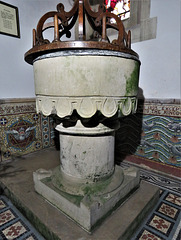 stockton church, wilts c12 font