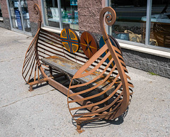 Viking Ship Garden Bench Viking Ship Garden Bench