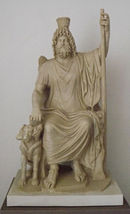 Plaster Cast of a Statue of Serapis in the Museo Campi Flegrei, June 2013