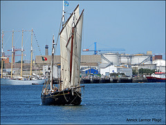 sortie du port du Corentin,