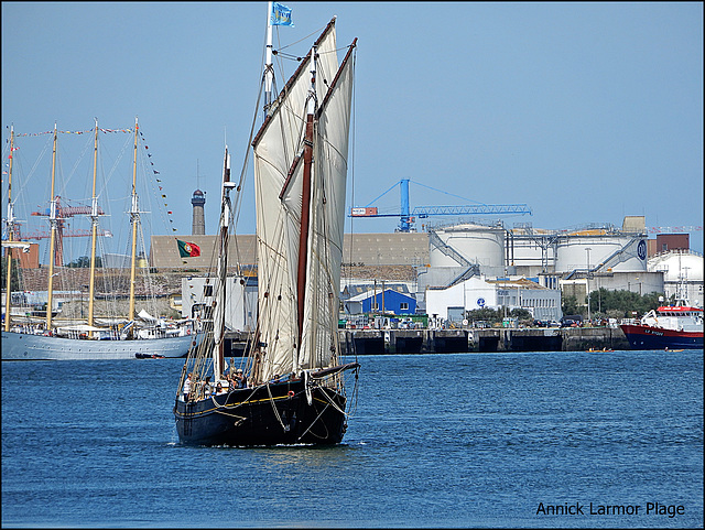 sortie du port du Corentin,