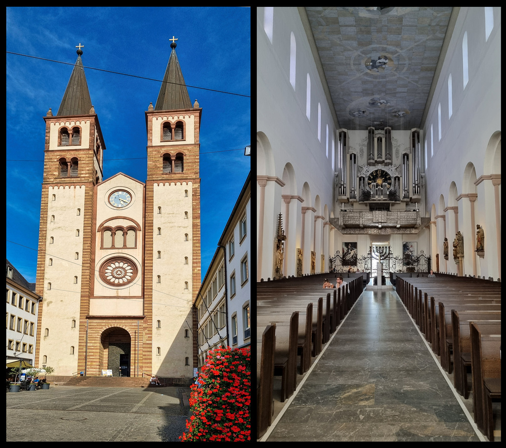 Würzburger Dom - Westfasade u. Orgel