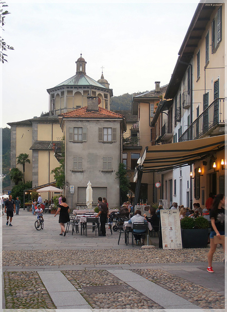 Cannobio - Via Francesco Magistris mit Wallfahrtskirche SS. Pietà