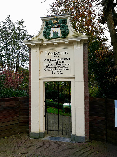 Gouda 2017 – Gate to the former almshouse Hofje van Jongkind