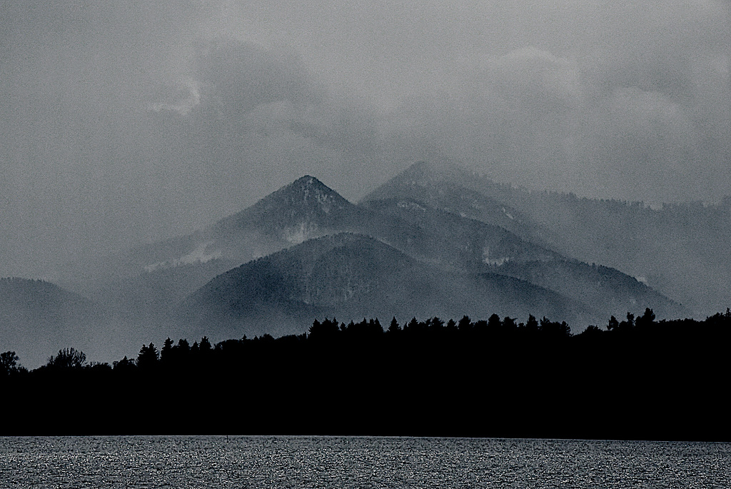 Nebel in den Vorbergen