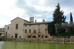 Italy, The Church of San Giovanni Battista in Bagno Vignoni