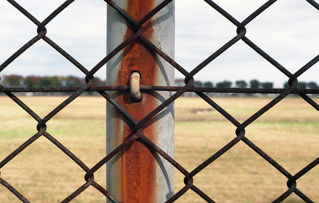 Rusted fence