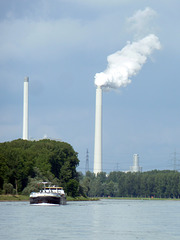 Rauch aus dem Kohlekraftwerk Karlsruhe