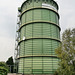 Denkmalgeschützter Gasometer des ehemaligen Stickstoffwerkes Hibernia (Herne-Holsterhausen) / 26.08.2017