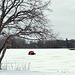 Ice fishing time in Michigan