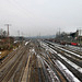 Blick auf die Gleisanlage des Bahnhof Hagen-Vorhalle / 3.03.2018