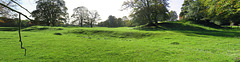 middleton stoney castle, oxon (2)panarama of the c12 motte and bailey castle seen from the n.w.