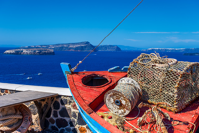 Santorini. View from Akrotiri.