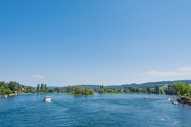 auf der Rheinbrücke bei Stein am Rhein (© Buelipix)