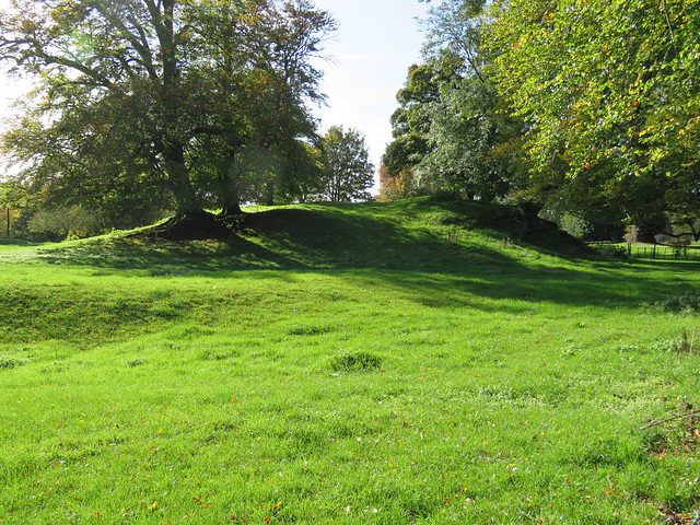 middleton stoney castle, oxon  castle motte, probably C12, seen from the n.w.