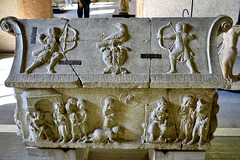 Verona 2021 – Castelvecchio Museum – Sarcophagus of saints Sergius and Bacchus