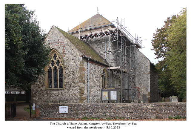 St Julian's Church from NE - Shoreham - 5 10 2023