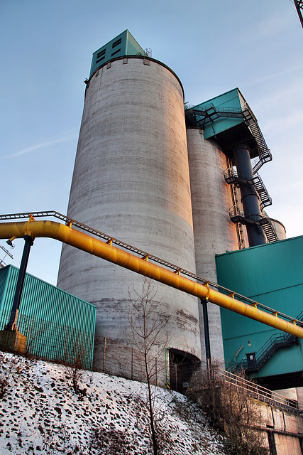 Hüttenwerke Krupp Mannesmann, Silos (Duisburg-Hüttenheim) / 20.01.2024