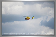 Electricity helicopter over Newhaven - 30.4.2016