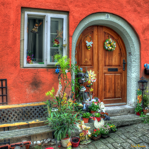 Haustür in Rotenburg o.d. Tauber