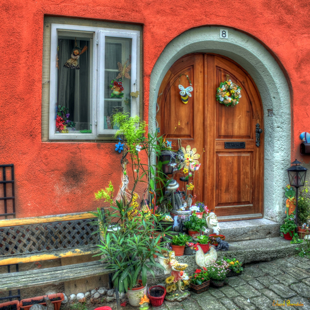 Haustür in Rotenburg o.d. Tauber