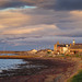 Findhorn village in dawn light