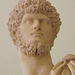 Detail of the Portrait of the Emperor Lucius Verus with the Idealized Body of Diomedes in the Naples Archaeological Museum, July 2012