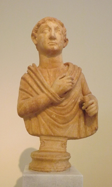 4th Century CE Male Portrait Bust in the National Archaeological Museum of Athens, May 2014