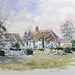 English cottage commissioned painting