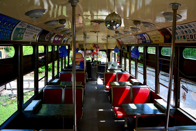 Canada 2016 – Halton County Radial Railway – Interior of a PCC car