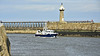 North Eastern Guardian III passing the East Pier lighthouse, Whitby