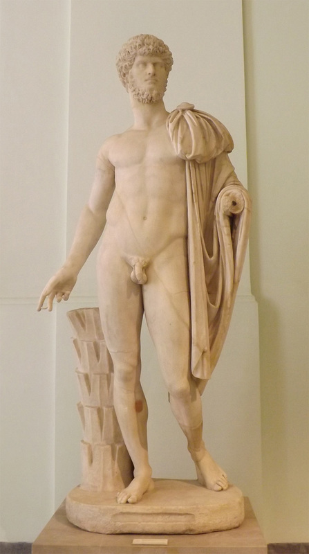 Portrait of the Emperor Lucius Verus with the Idealized Body of Diomedes in the Naples Archaeological Museum, July 2012