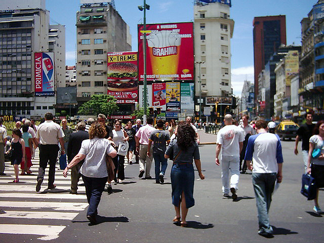 Avenida 9 de Julio de Buenos Aires-Argentina