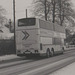 An Ambassador Travel MCW Metroliner passing Mulberry Harbour, Barton Mills – 6 Jan 1985 (6-10)