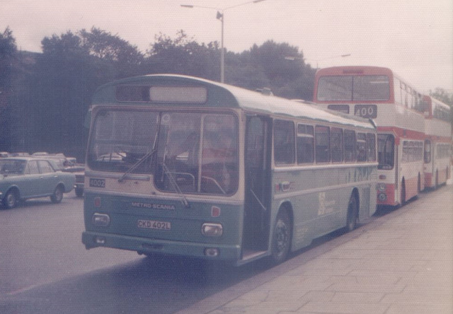 Merseyside PTE CKD 402L in Rochdale - Aug 1977 Merseyside PTE CKD 402L in Rochdale - Aug 1977