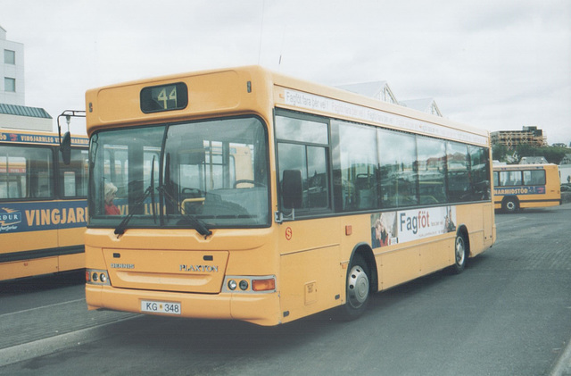 Strætó (contractor) 46 at Hafnarfjörður, a suburb in the south of Reykjavík - 29 July 2002 (499-10)