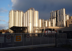 Silos in der Januarsonne