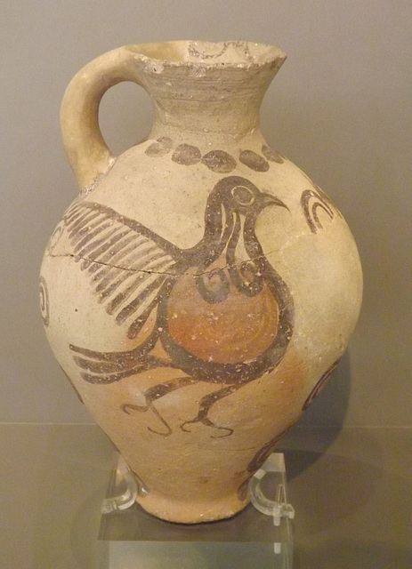 Clay Jug from Phylakopi in the National Archaeological Museum of Athens, June 2014