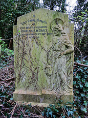 abney park cemetery, london,charles crace 1930, christ with lantern